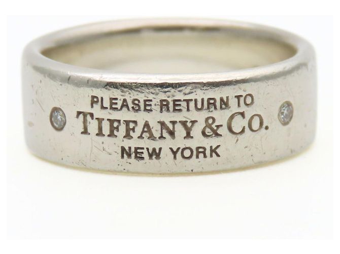 Anello di Ritorno a Banda Stretta Tiffany & Co. Argento - vista 2
