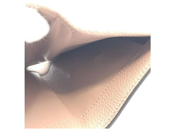 Chloé Chloe Alphabet Trifold Leather Mini Beige - vista 6