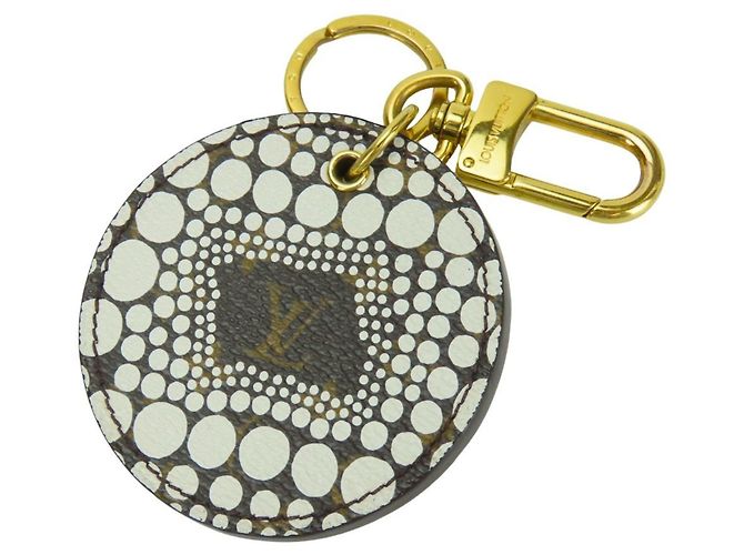 Portachiavi Monogram Louis Vuitton Marrone Bianco - vista 11