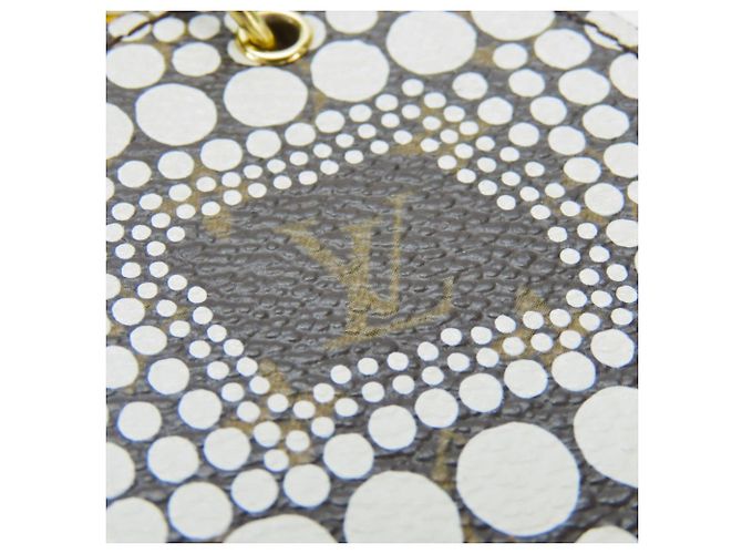 Portachiavi Monogram Louis Vuitton Marrone Bianco - vista 2