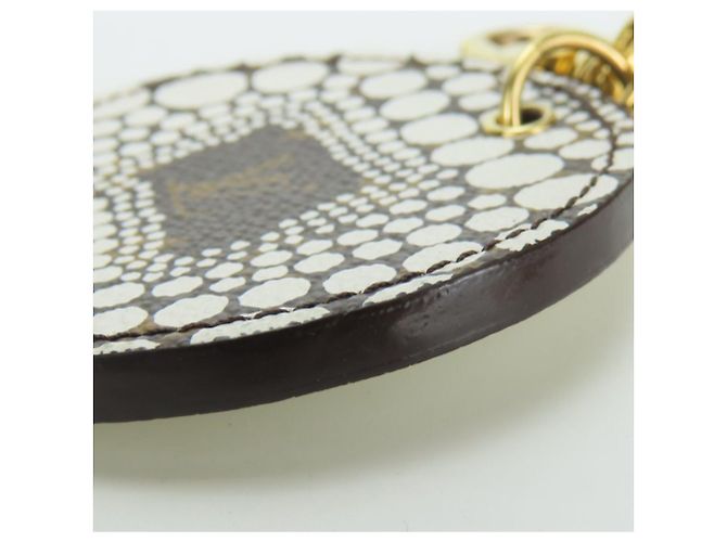 Portachiavi Monogram Louis Vuitton Marrone Bianco - vista 4