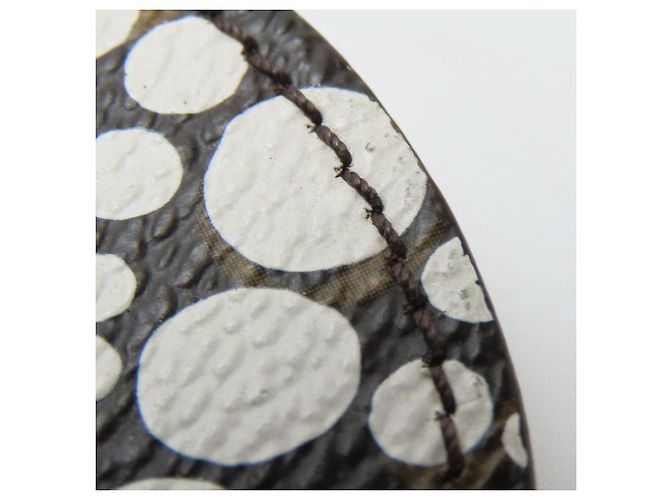 Portachiavi Monogram Louis Vuitton Marrone Bianco - vista 5