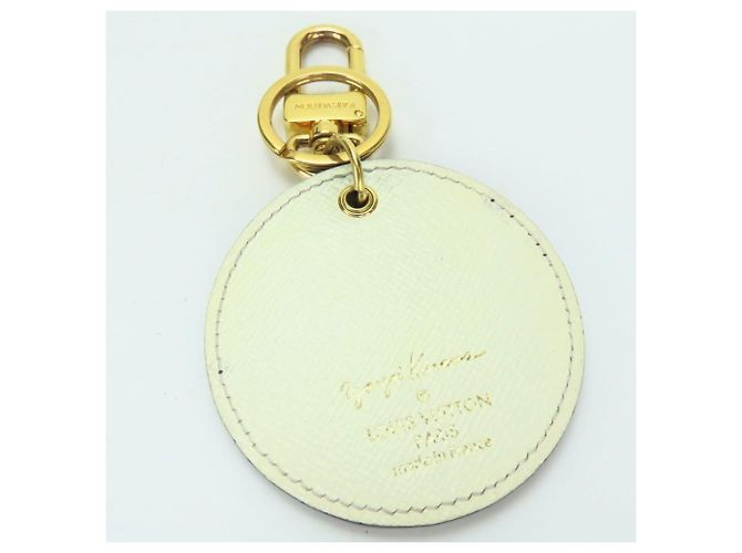 Portachiavi Monogram Louis Vuitton Marrone Bianco - vista 6