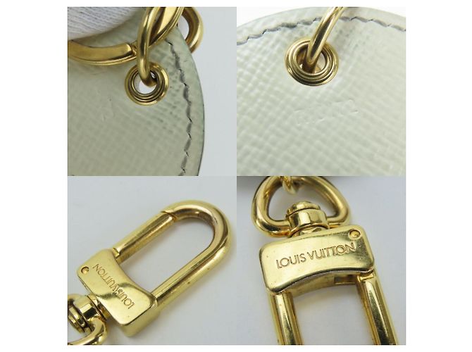 Portachiavi Monogram Louis Vuitton Marrone Bianco - vista 9
