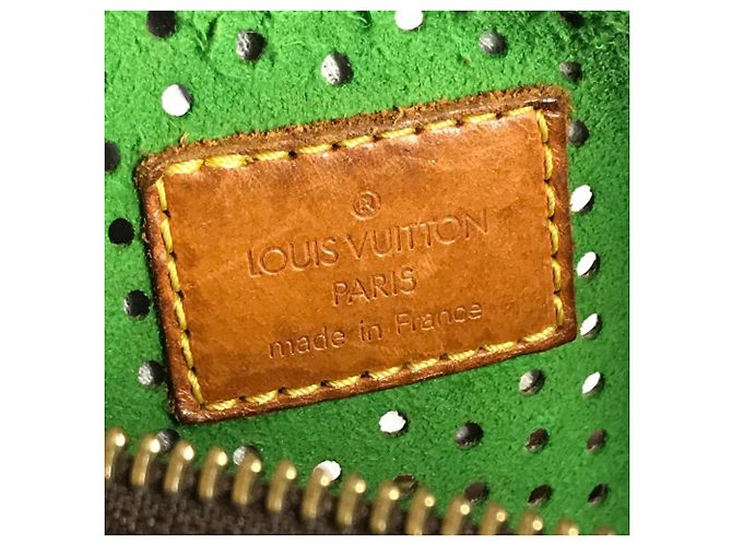 Louis Vuitton Monogram Perforierte Speedy 30 Tasche Braun Grün Monogramm - Ansicht 12