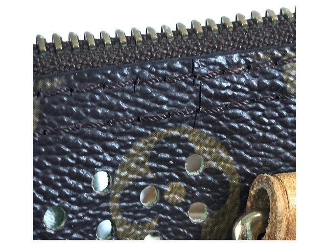 Louis Vuitton Monogram Perforierte Speedy 30 Tasche Braun Grün Monogramm - Ansicht 8