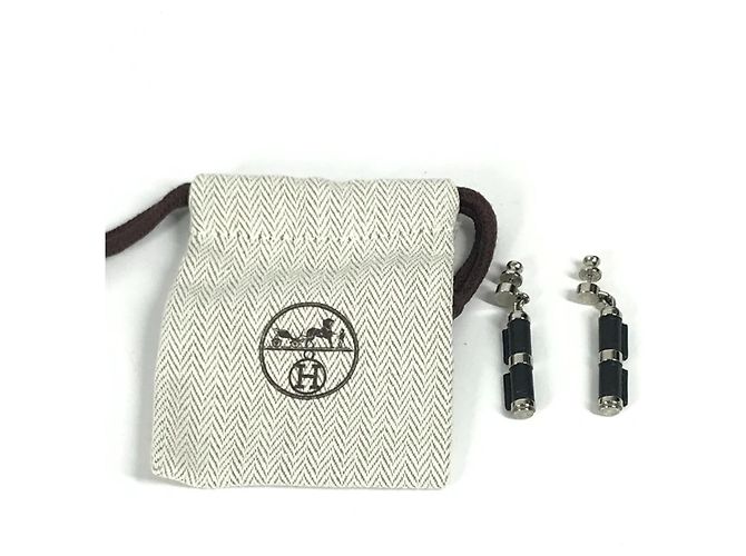 Hermès HERMES Charnière PM Ohrringe Schwarz - Ansicht 12