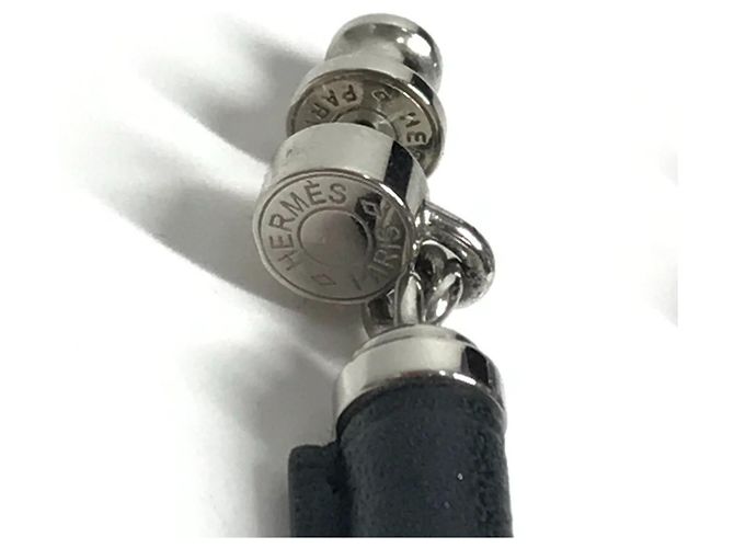 Hermès HERMES Charnière PM Ohrringe Schwarz - Ansicht 2