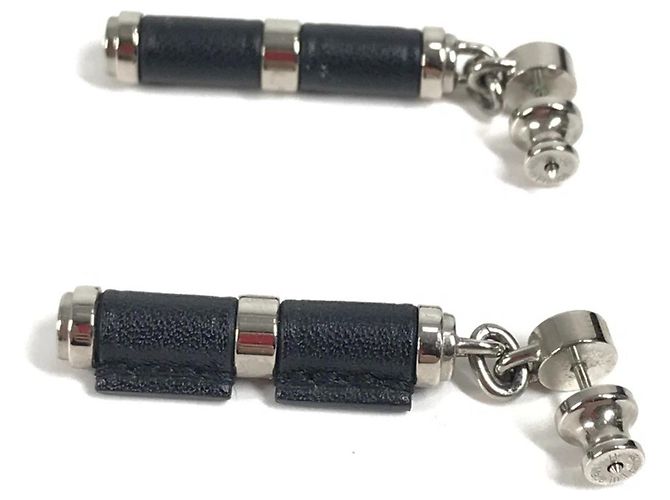 Hermès HERMES Charnière PM Ohrringe Schwarz - Ansicht 4