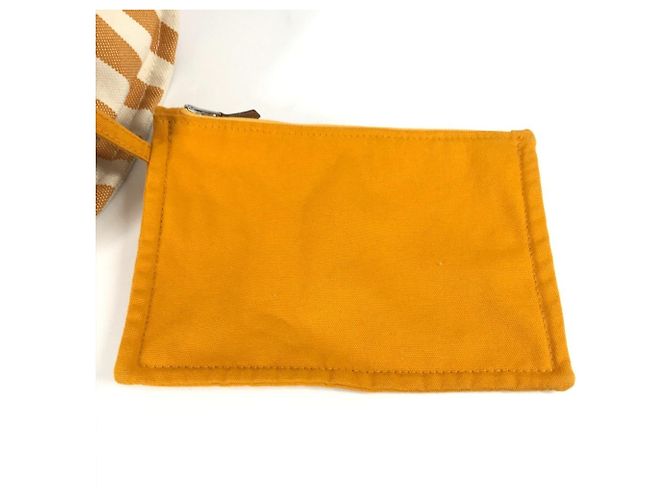 Hermès Hermes Cannes PM Tote Bag Weiß Gelb - Ansicht 14