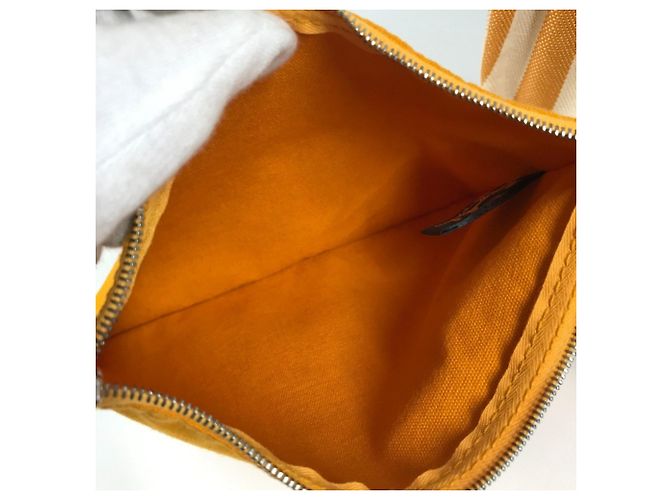 Hermès Hermes Cannes PM Tote Bag Weiß Gelb - Ansicht 15