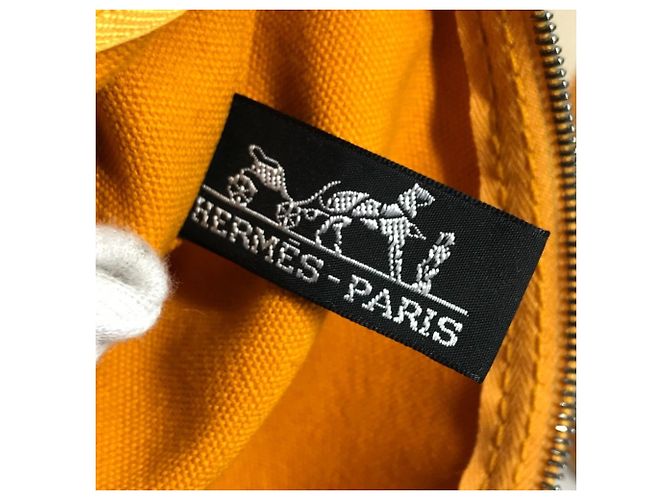 Hermès Hermes Cannes PM Tote Bag Weiß Gelb - Ansicht 16