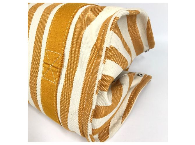 Hermès Hermes Cannes PM Tote Bag Weiß Gelb - Ansicht 7