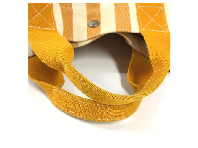 Hermès Hermes Cannes PM Tote Bag Weiß Gelb - Ansicht 9