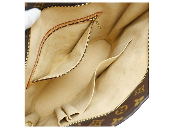 Borsa Babylone in Tela Monogram Louis Vuitton Marrone - vista 3