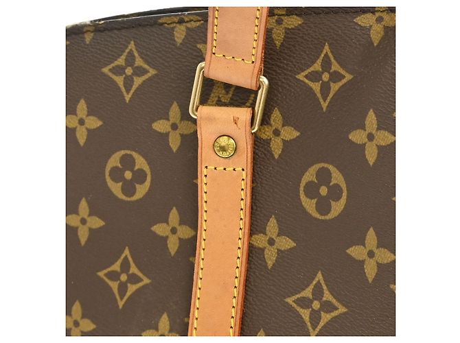 Borsa Babylone in Tela Monogram Louis Vuitton Marrone - vista 7