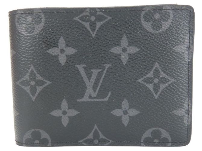Louis Vuitton Monogram Eclipse Bi-fold Wallet Black - view 11