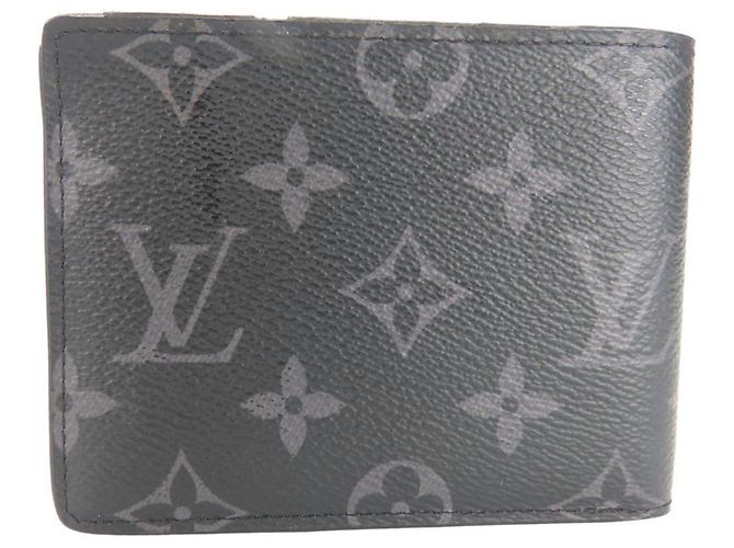 Louis Vuitton Monogram Eclipse Bi-fold Wallet Black - view 2