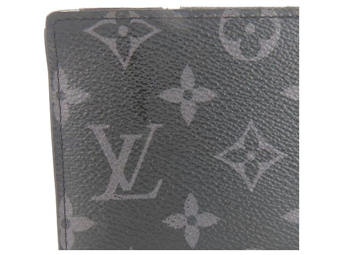 Louis Vuitton Monogram Eclipse Bi-fold Wallet Black - view 5
