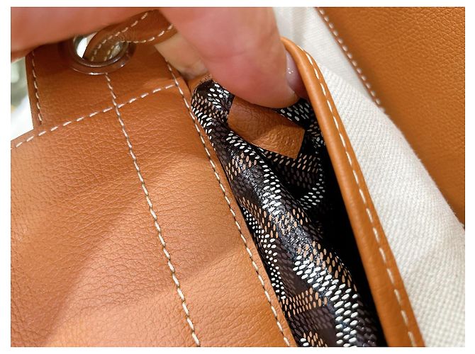 Borsa Goyard Rouette Marrone in Pelle - vista 12