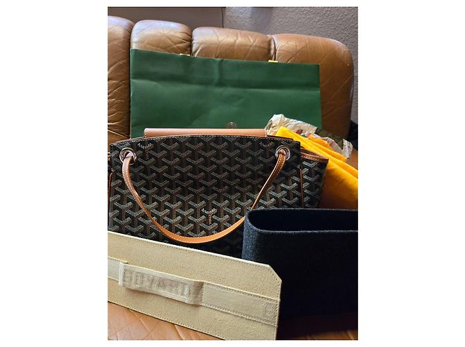 Borsa Goyard Rouette Marrone in Pelle - vista 4