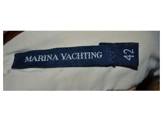 Veste Marina Yachting en mélange de coton beige Taille 42 - vue 4