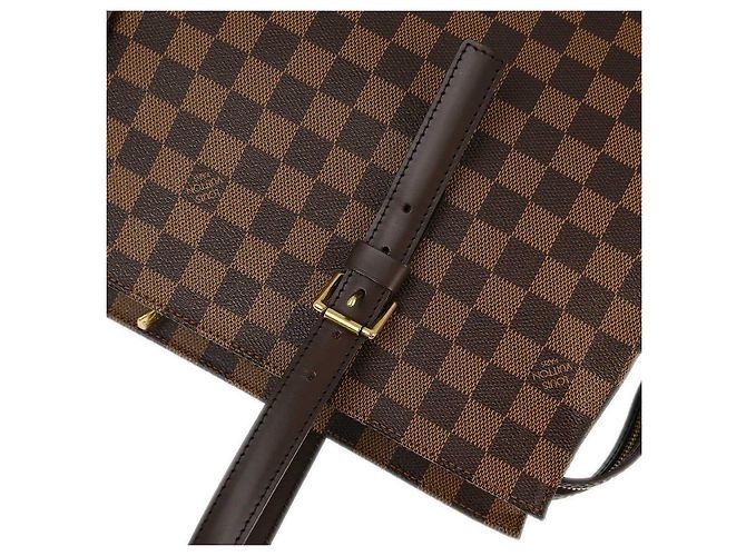 Borsa Chelsea Damier Louis Vuitton Marrone - vista 7