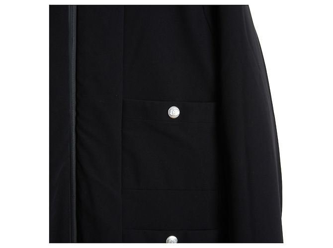 Chanel 2021 Coco Neige Puffer Jacket FR40 White Black Script UK12 US10 - view 4