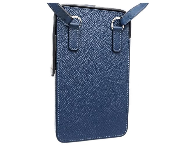 Hermès Borsa a Spalla Pochette Hermes Aka Box WNN005 Blu - vista 3