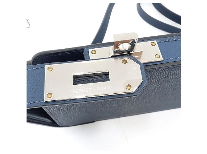 Hermès Borsa a Spalla Pochette Hermes Aka Box WNN005 Blu - vista 5