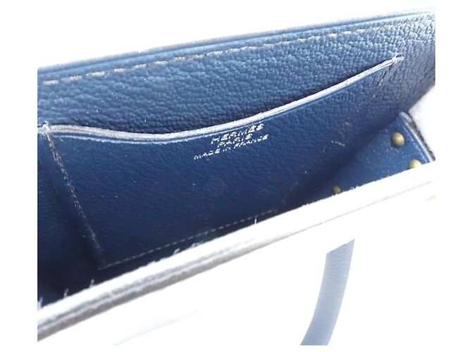 Hermès Borsa a Spalla Pochette Hermes Aka Box WNN005 Blu - vista 7