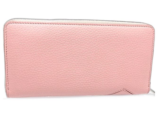 Cartera larga de cuero rosa Tiffany & Co. - vista 3