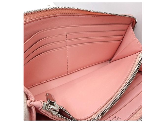 Cartera larga de cuero rosa Tiffany & Co. - vista 7