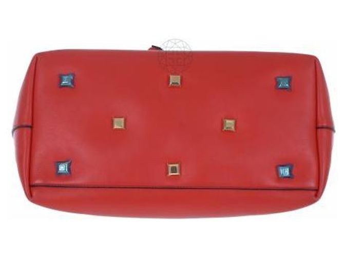 Borsa tote Salvatore Ferragamo in pelle rossa - vista 3
