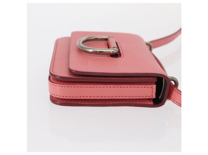Burberry D-Ring Schultertasche aus Leder Mini Pink - Ansicht 3
