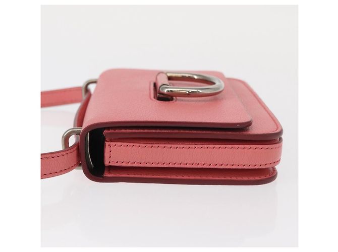 Burberry D-Ring Schultertasche aus Leder Mini Pink - Ansicht 4