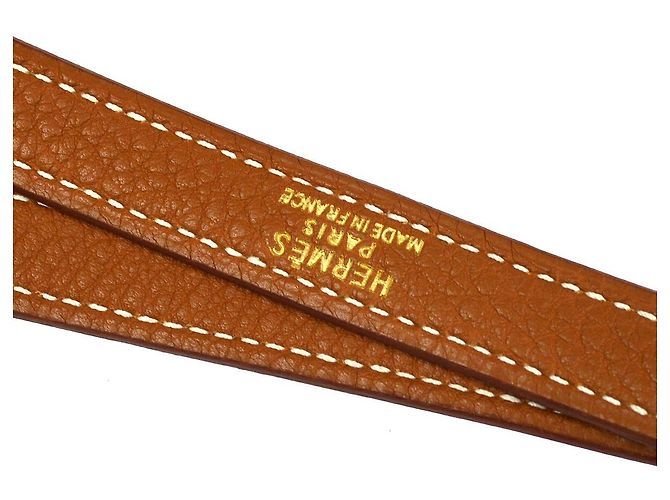 Tracolla in pelle Kelly di Hermès D'oro - vista 5