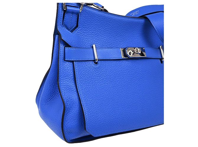 Hermès Jypsiere Tasche Clemence 34 Blau - Ansicht 3