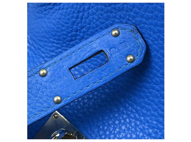 Hermès Jypsiere Tasche Clemence 34 Blau - Ansicht 5