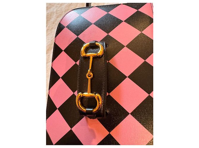 Gucci Horsebit 1955 nero stampa - vista 11