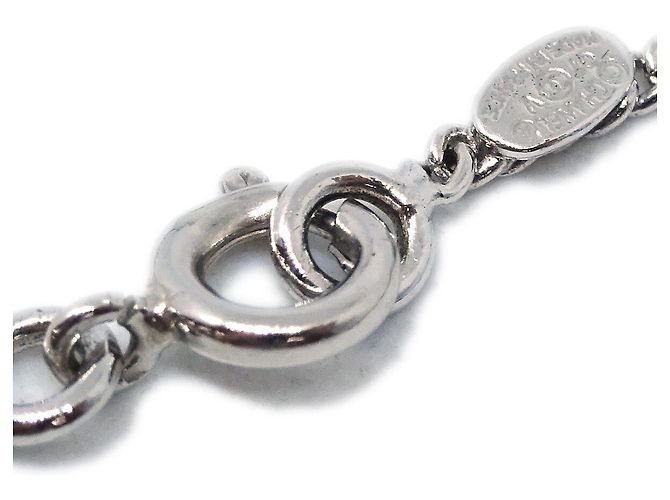 Pendente in metallo con logo CC di Chanel Argento - vista 4