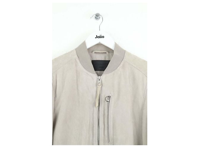 All Saints Wildlederjacke Grau M - Ansicht 2