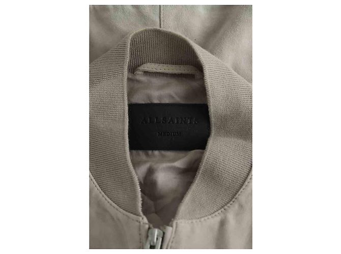 All Saints Wildlederjacke Grau M - Ansicht 5
