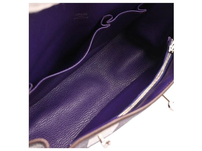 Hermès Jypsiere Tasche Clemence 28 Blau - Ansicht 4