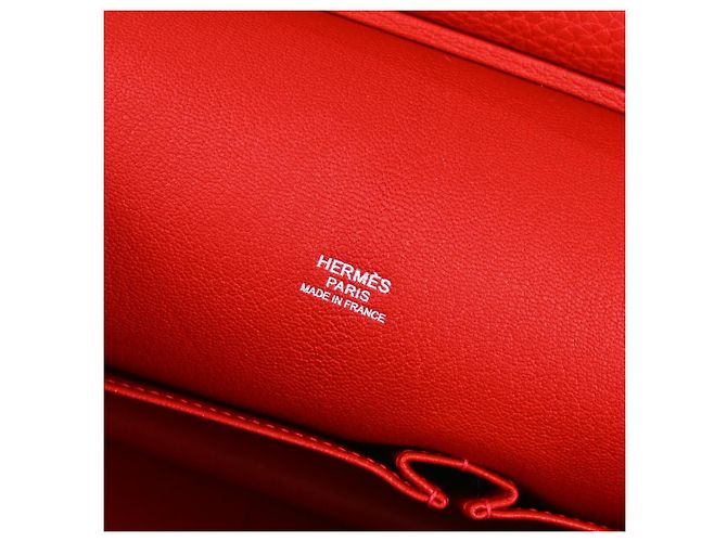 Borsa Jypsiere Hermès Clemence 31 Rosso - vista 5
