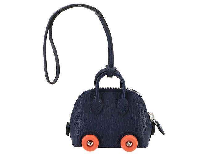 Charm Borsa Bolide su Ruote di Hermès Blu - vista 2