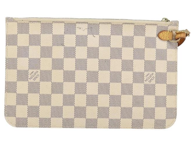 Louis Vuitton Neverfull Pochette Damier Large Branco - vista 2