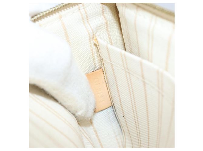 Louis Vuitton Neverfull Pochette Damier Large Branco - vista 7