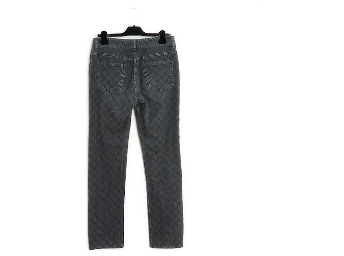 Chanel 2012 Schwarze Stepp-Jeans FR40 Paris Bombay UK12 US29 Grau - Ansicht 5