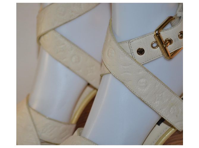 Louis Vuitton sandales Blanc Crème - vue 2